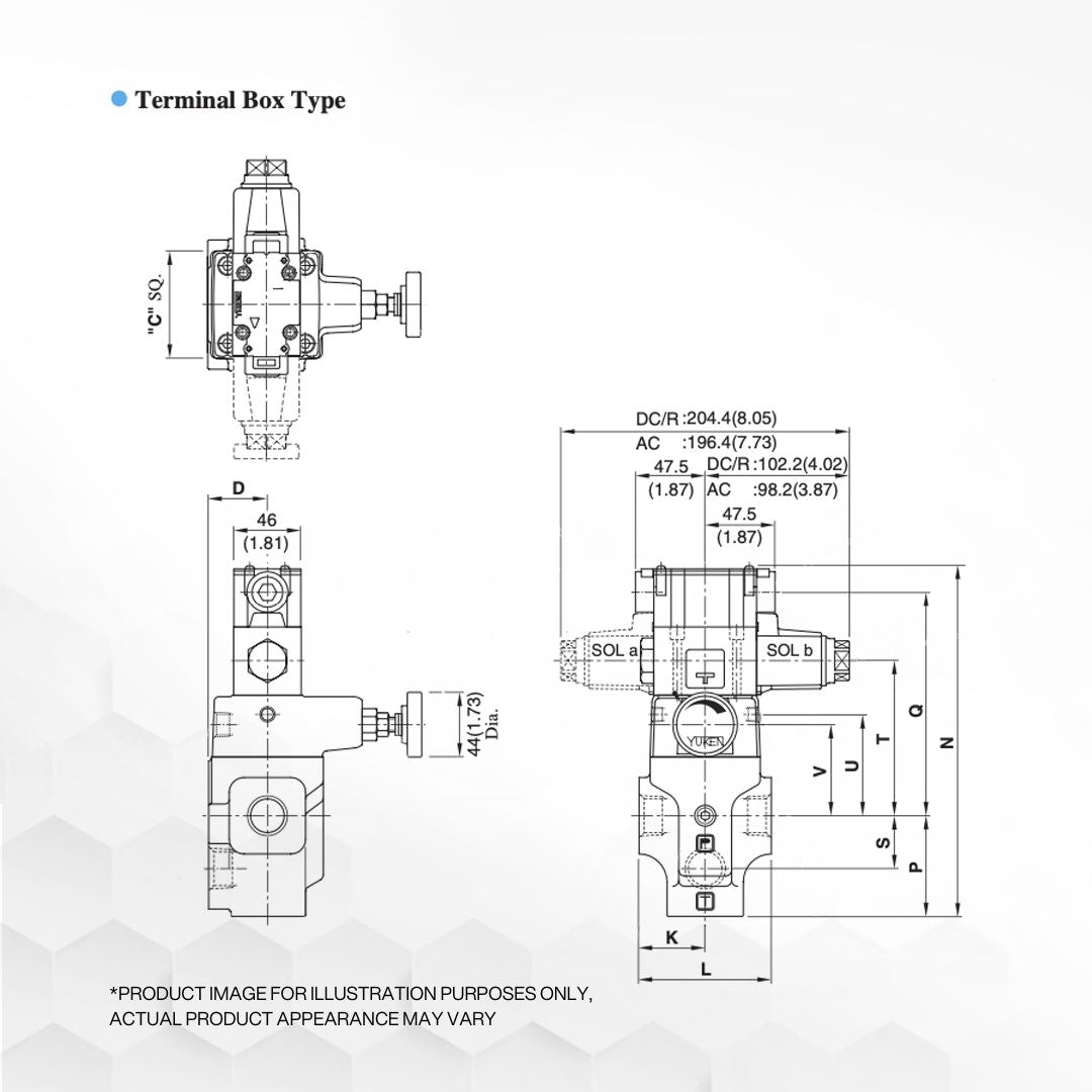 BST-03-2B3B-A100-N-4890 | Solenoid Controlled Relief Valve BST-03-2B3B-A100-N-4890 | Solenoid Controlled Relief Valve